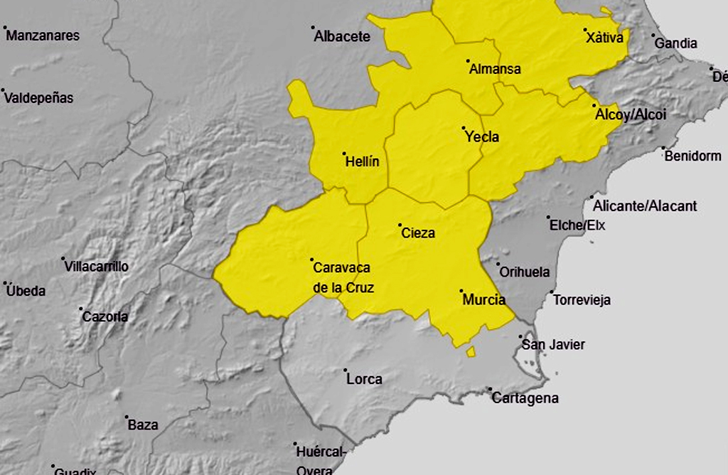 Gran parte de la Regin estar en alerta amarilla por tormentas el jueves 8 de mayo